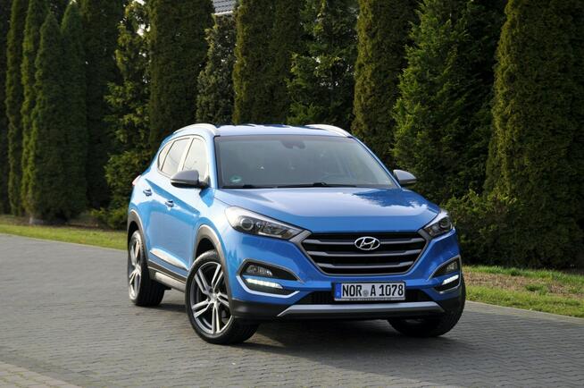Hyundai Tucson 1.6T(177KM)*99tyś.km*Led*Navi*Kamera*Reling*Welur*I Wł*BLS*Alu19"ASO