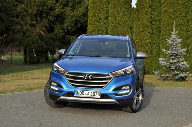 Hyundai Tucson 1.6T(177KM)*99tyś.km*Led*Navi*Kamera*Reling*Welur*I Wł*BLS*Alu19"ASO