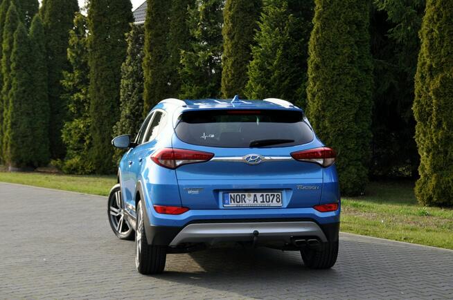 Hyundai Tucson 1.6T(177KM)*99tyś.km*Led*Navi*Kamera*Reling*Welur*I Wł*BLS*Alu19"ASO