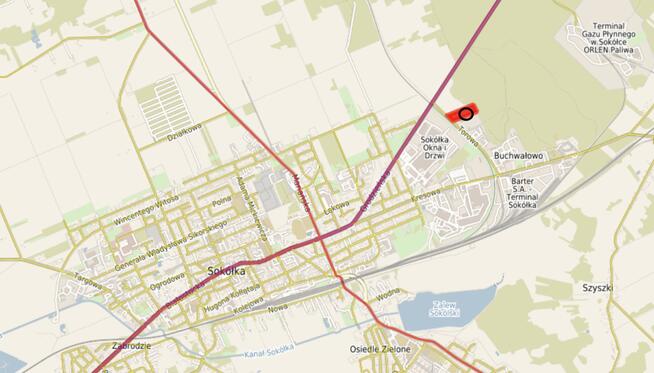 Działka inwestycyjna 1,64ha Sokółka