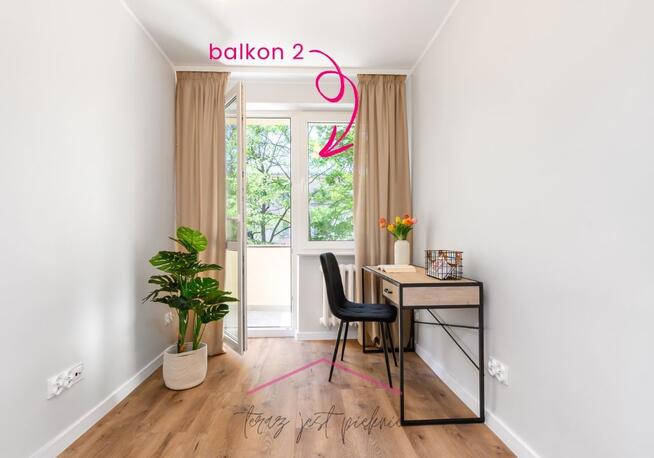 ✩ 3 POKOJE ✩ po remoncie ✩ 2 BALKONY ✩ umeblowane ✩