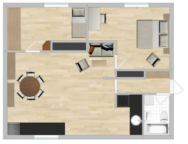 3 pokoje blisko morza- Śląska 33, Działki Leśne