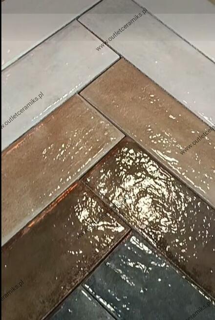 Glazura do łazinki płytki cegiełki beżowe szkliwione Palette