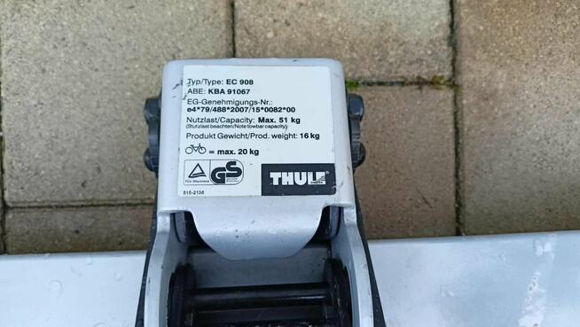 Bagażnik rowerowy hak Thule EC 908 G5 na 2 row 13pin st.bdb