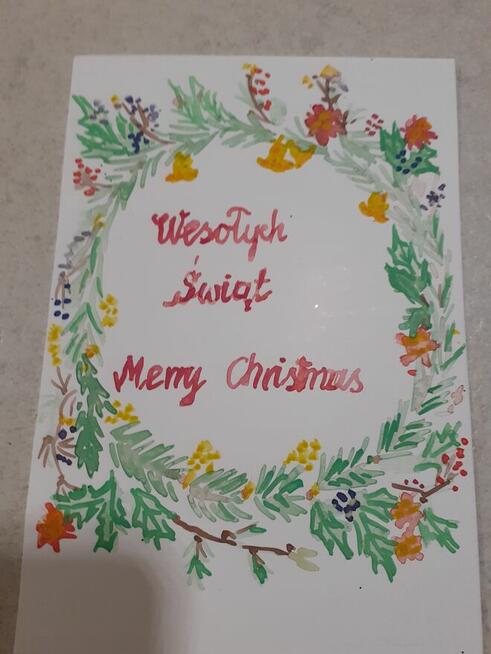 Karty Bożonarodzeniowe ręcznie robione tanio sprzedam