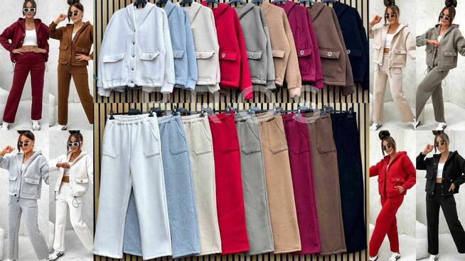 Komplet damski spodnie z bluza