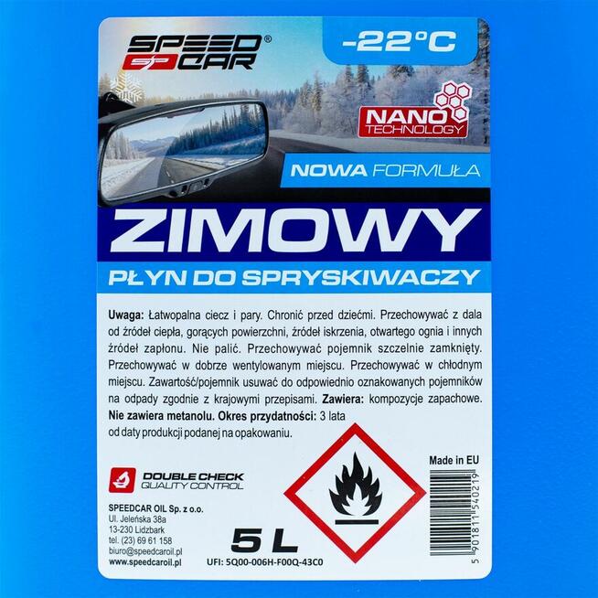 Płyn do spryskiwaczy 5L zimowy -22 ETANOL