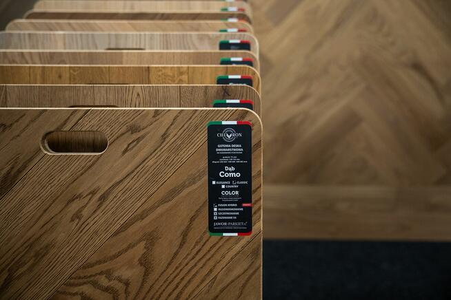 Jawor-Parkiet FertigDeska Chevron Jodełka Francuska Dąb Alab