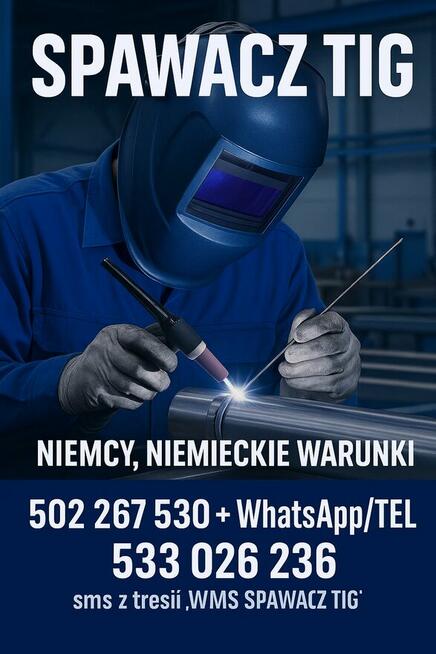 Niemcy, niem warunki. Spawacz TIG 141