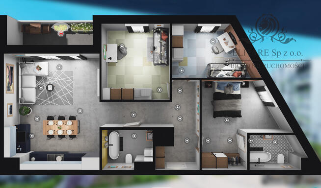 Mieszkanie 4pok,2łazienki,balkon pow. 87,61m2 /Wrocław Szczepin