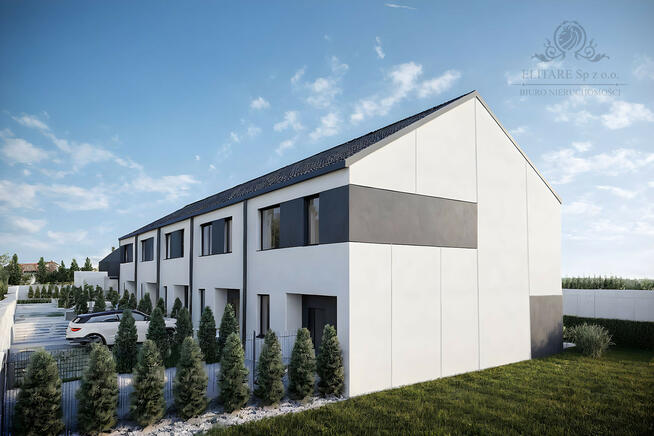 DOM SZEREGOWY środkowy 103,02m2 z działką 150m2m2, IWNY pod Wrocławiem