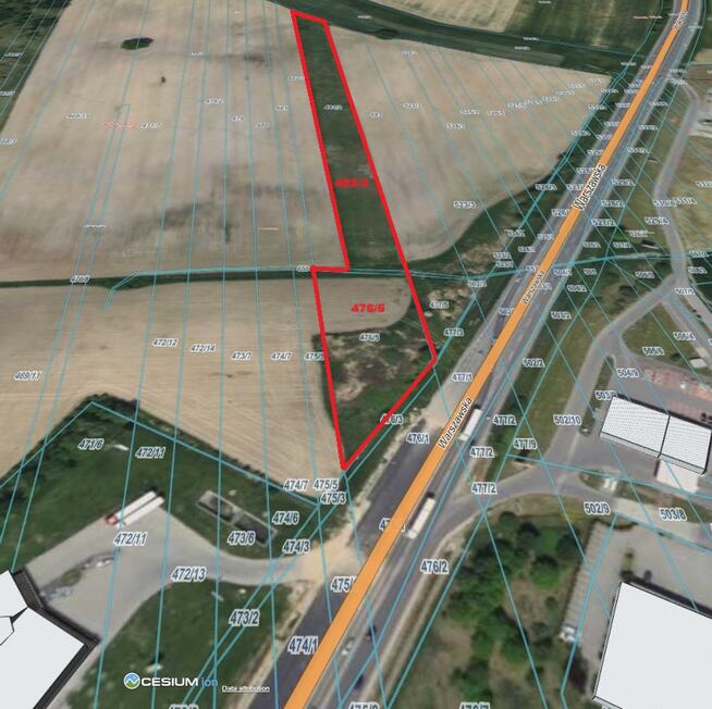 Działki inwestycyjne Poczesna DK91 obok Shella