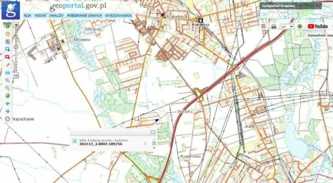 Bardzo ładna działka Napachanie 881 m2 las jezioro