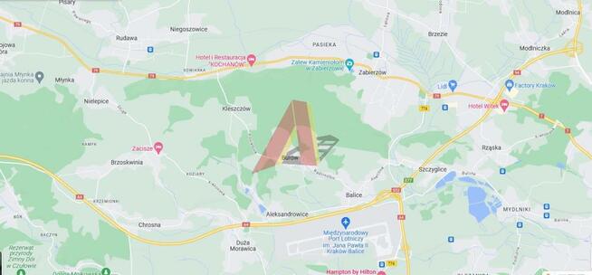 Działka budowlana Młynka gm. Zabierzów, Młynka