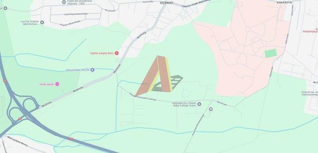 Działka budowlana Kraków Podgórze, Skotniki, Działowskiego