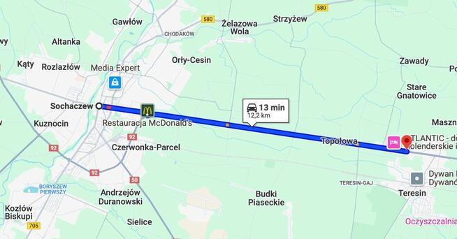 Działka inwestycyjna Teresin,