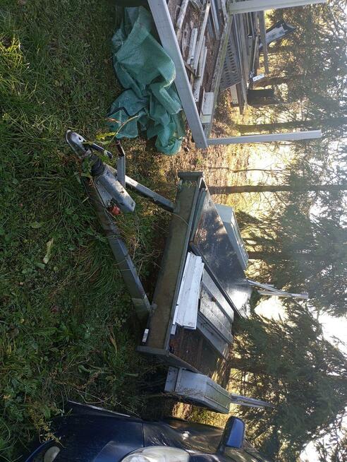 Przyczepka pod mini koparke z najazdami