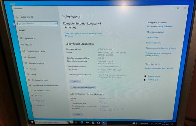 Komputer Dell Optiplex 990 Core i5 2400 / 6 GB / 465 GB