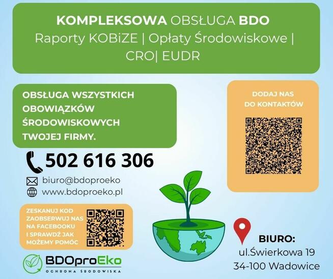Kompleksowa obsługa BDO, KOBiZE, opłaty środowiskowe – Pomoc