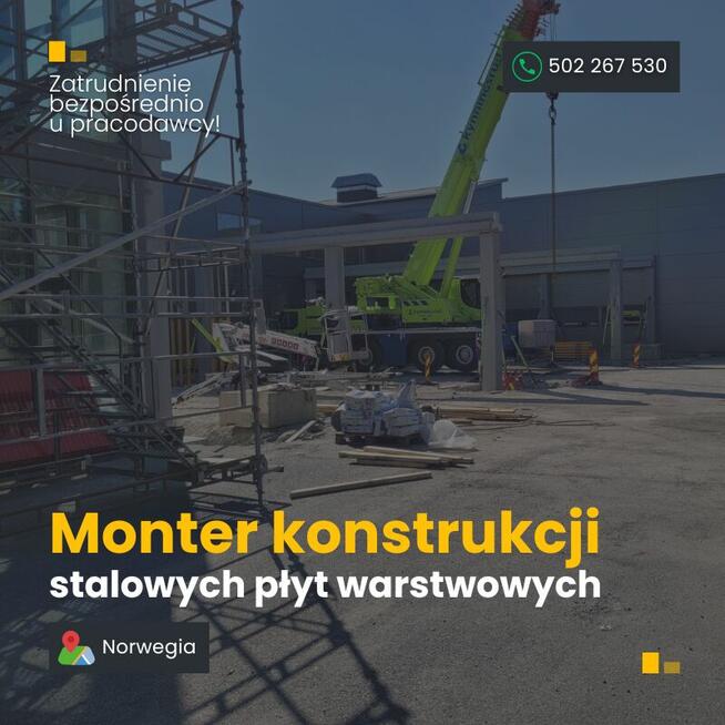 Norwegia. Monter konstrukcji stalowych*/płyt warstwowych