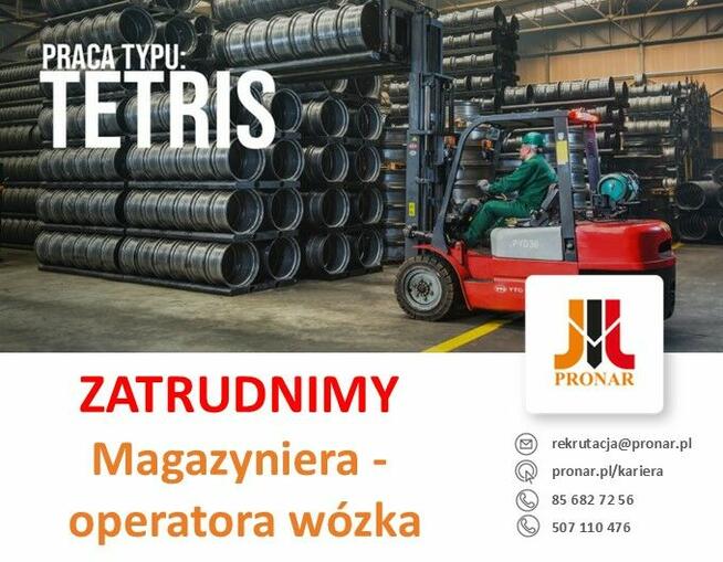 Magazynier - operator wózka