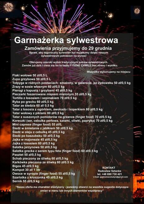Garmażerka Andrzejkowa 2025