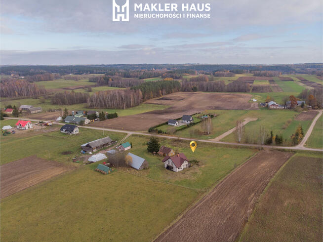 Siedlisko z rozpoczętą budową domu-Przejma Wysoka.