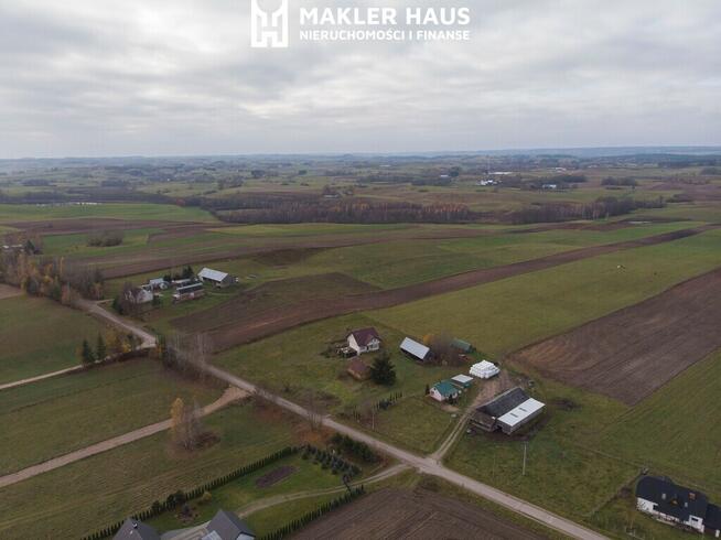 Siedlisko z rozpoczętą budową domu-Przejma Wysoka.