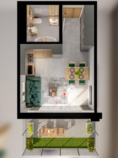 NOWE Mieszkanie 25,29 m2 > ul. Klonowa