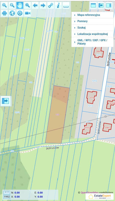 Piękna Działka pod zabudowę Jędrusiów