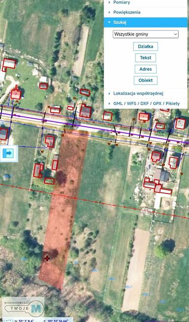 Działka budowlana Mniów Serbinów