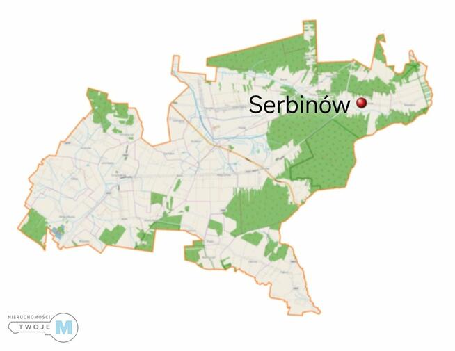 Działka budowlana Mniów Serbinów