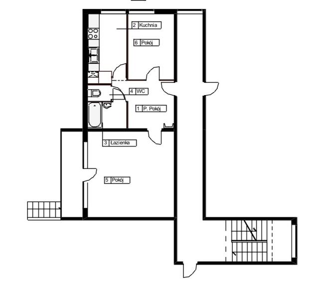 2 pokoje | 49,4 m² | 1 piętro | Osiedle Bukowe