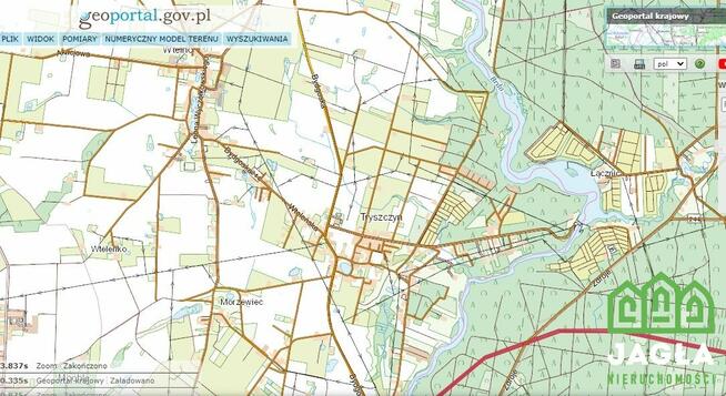 Działka rolna Tryszczyn gm. Koronowo