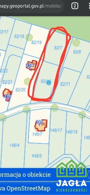 Działka rolna Kamionki Małe gm. Łysomice