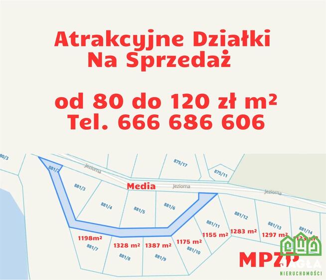 Działka Debrzno, Jeziorna