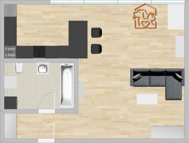 Kilińskiego 4B, Centrum, jasna kawalerka