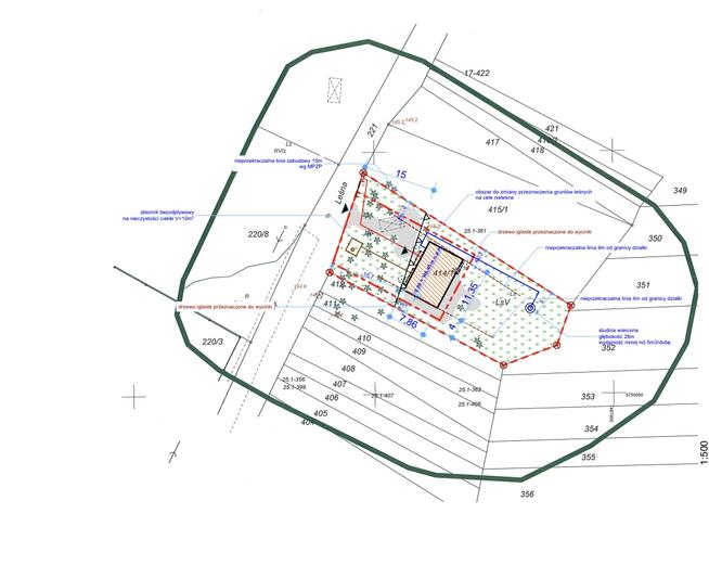 Działka z wejściem do lasu - 40 min do Warszawy