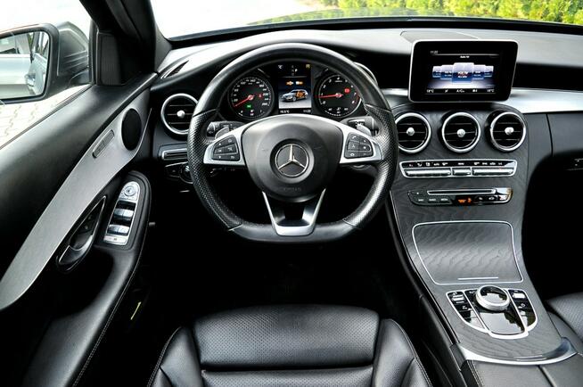 Mercedes C 180 AMG Line Full Led Panorama Dach Skóra Navi Kamera El Klapa Full Opcja