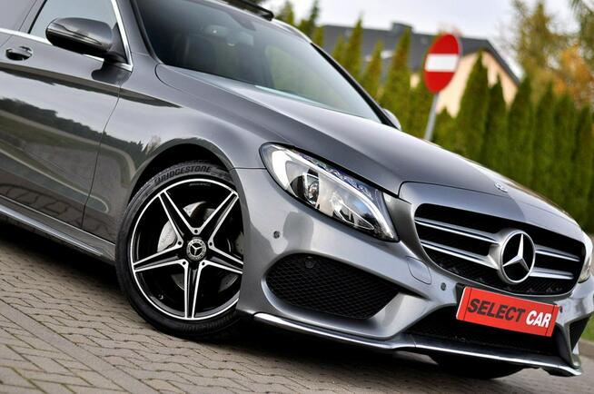 Mercedes C 180 AMG Line Full Led Panorama Dach Skóra Navi Kamera El Klapa Full Opcja