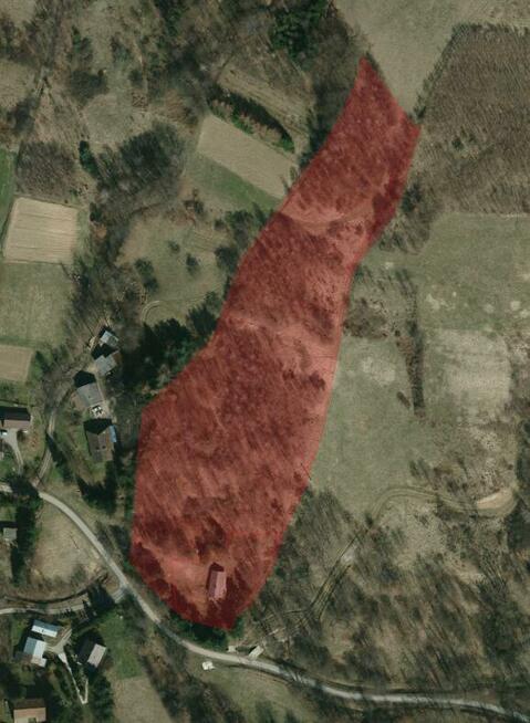 Działka Łączki Jagiellońskie gm. Wojaszówka