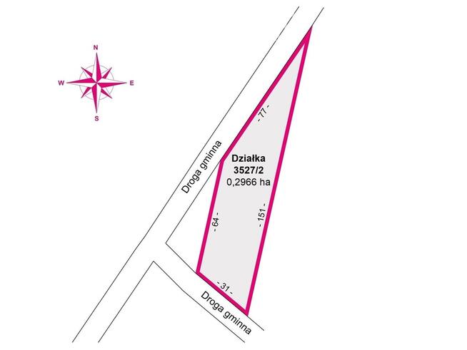 Działka pod inwestycję 29,66 a – Zarzecze