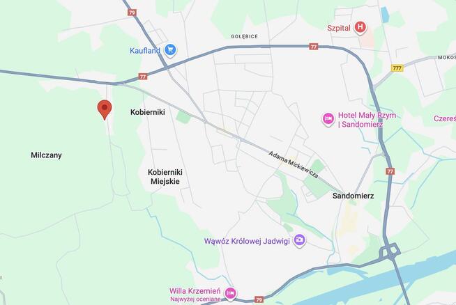 Sprzedam działkę budowlaną z WZ – 16,56 a – Sandomierz, ul.