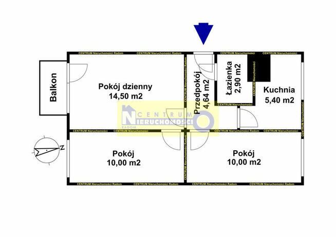 XV-lecia, M4 47,44 m2, ul. Kusocińskiego