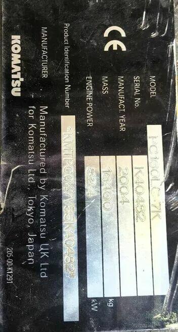 Koparka Komatsu Gąsienicowa PC160