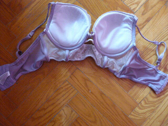 Biustonosz Primark 80C bialo-fioletowy