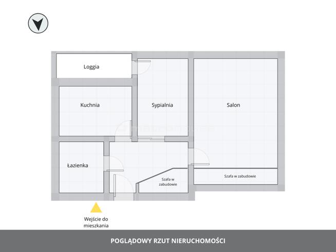 2 pokojowe mieszkanie z loggią, 1 piętro Kołobrzeg