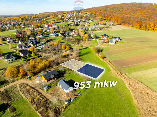 Budowlana działka w Siedlcu | Krzeszowice - 953mkw