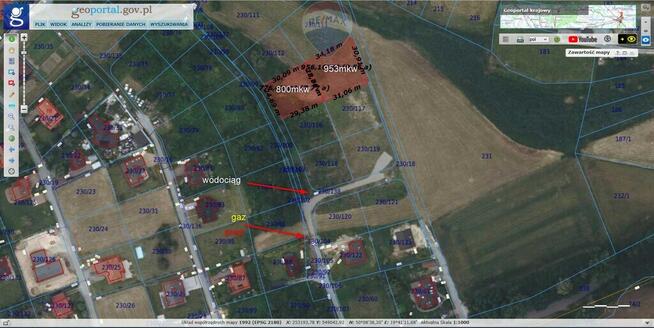 Budowlana działka w Siedlcu | Krzeszowice - 953mkw
