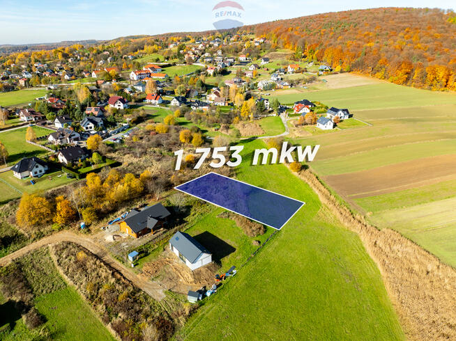 Budowlana działka w Siedlcu | Krzeszowice - 1753m2